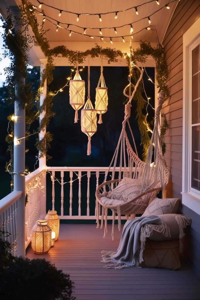 How to Dress Your Porch Bohemian Style with Macrame Decor