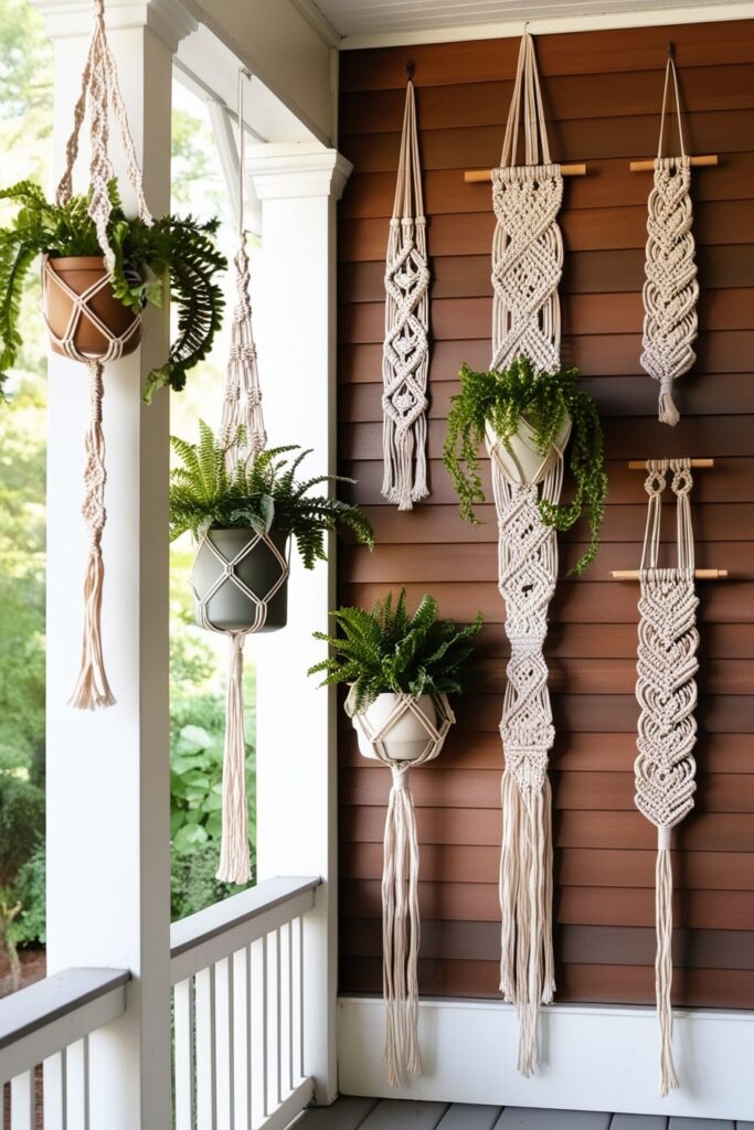 How to Dress Your Porch Bohemian Style with Macrame Decor