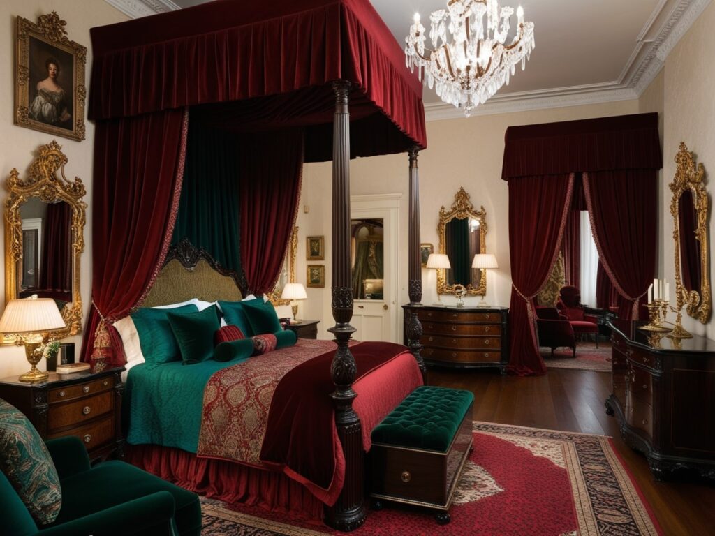 Romantic Luxury Bedroom Interior Designs- Victorian Romance: Dramatic and Luxurious