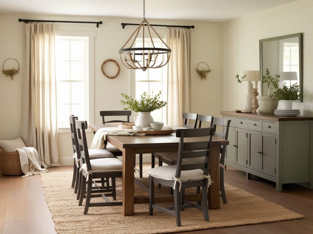 How to style a farmhouse dining room