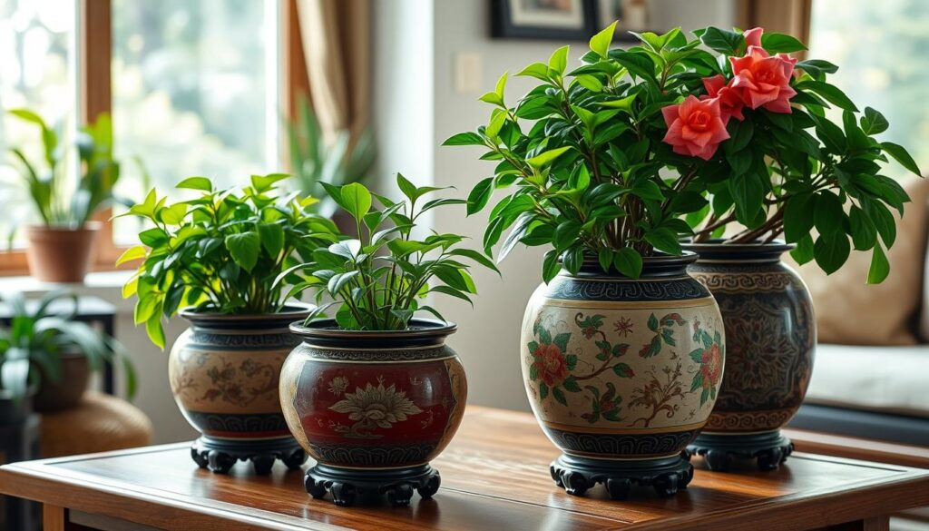 How To Decorate a Large Chinese Designed Planter Ideas