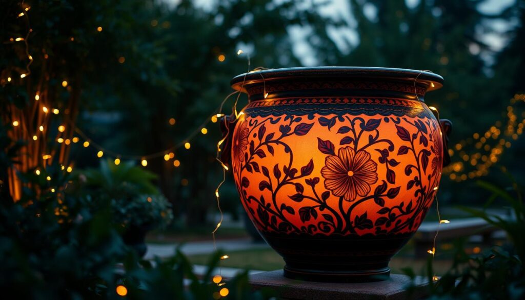 How To Decorate a Large Chinese Designed Planter Ideas