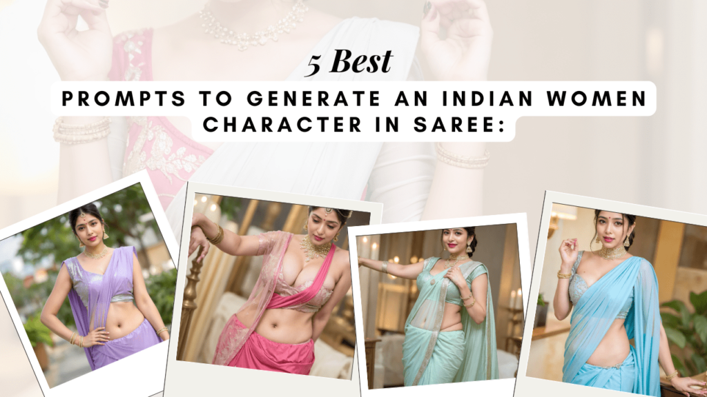 Prompts to Generate An Indian Women Character In Saree: